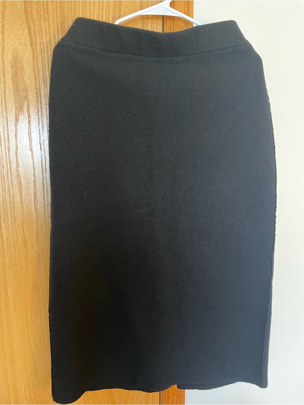 Eileen Fisher Black Knit Pencil Skirt
